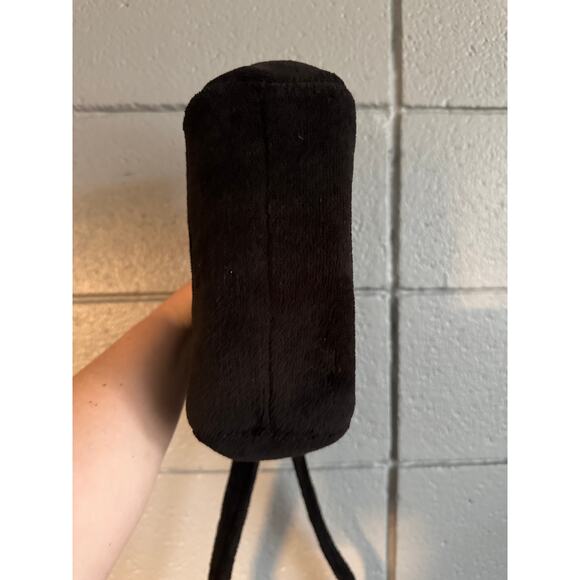 NWOT Women's Charles & Keith Loey Teddy Sherpa Top Handle Bag in Jet Black Boho - Picture 8 of 8